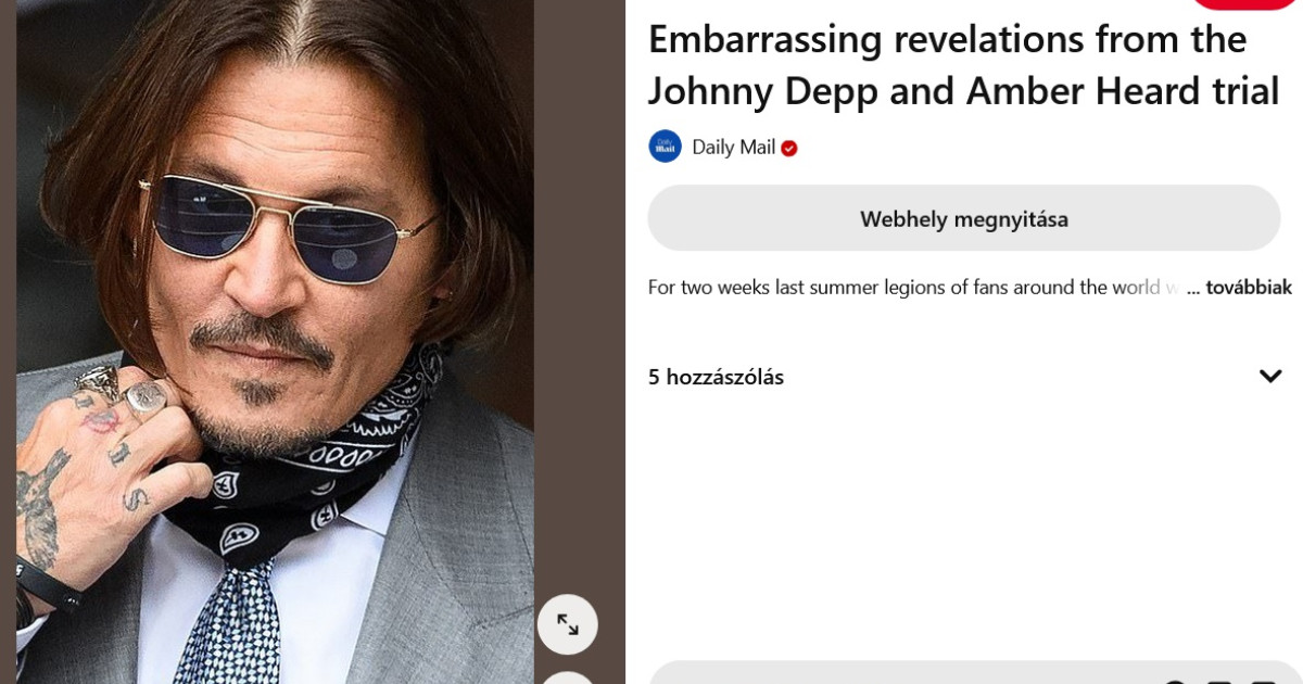 Johnny Depp hízelgő ígéretet tett a Jászai díjas magyar színésznőnek