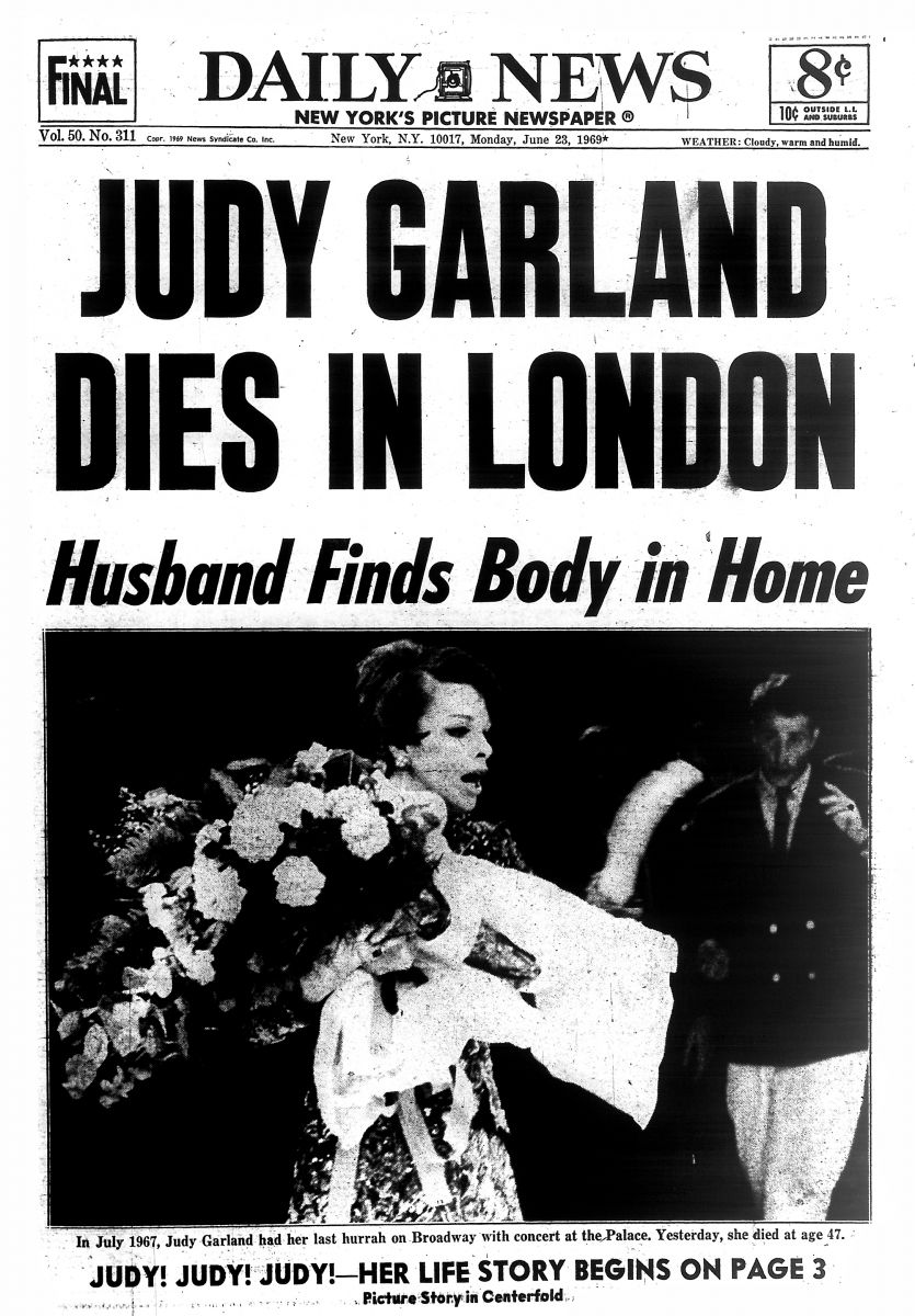 Judy Garland Óz tragédia színésznő Amerika 100 éve született Liza Minnelli Dorothy Oscar díj halál elhunyt 1969