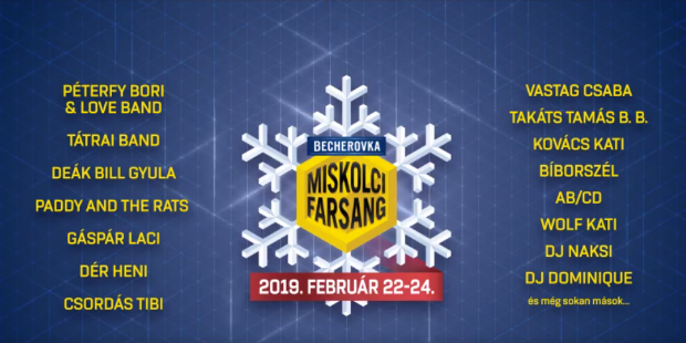 Igazi karneváli hangulat vár a Becherovka Miskolci Farsangon Miskolc belvárosában. A fesztiválon lesz minden, amire csak vágyhatsz: koncert, sok-sok színes program, kiállítások, farsangi felvonulás, no és persze tengernyi finomság.