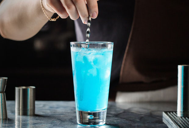 blue lagoon gintonicban curacao otthon recept