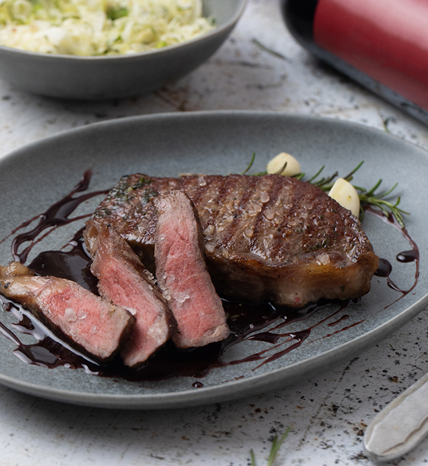 rib eye szelet recept borecetes saláta borredukció készítése