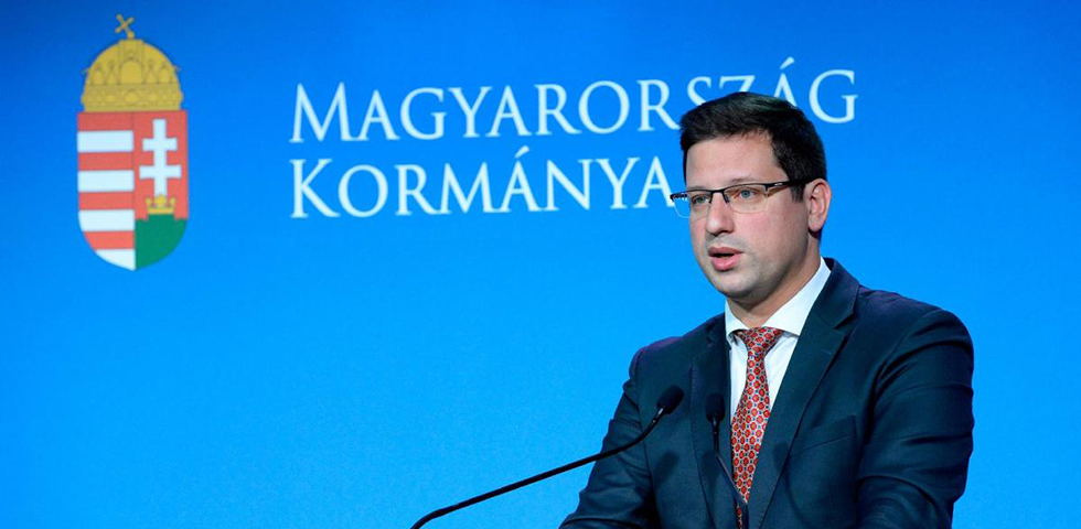 Gulyás Gergely Miniszterelnökséget vezető miniszter