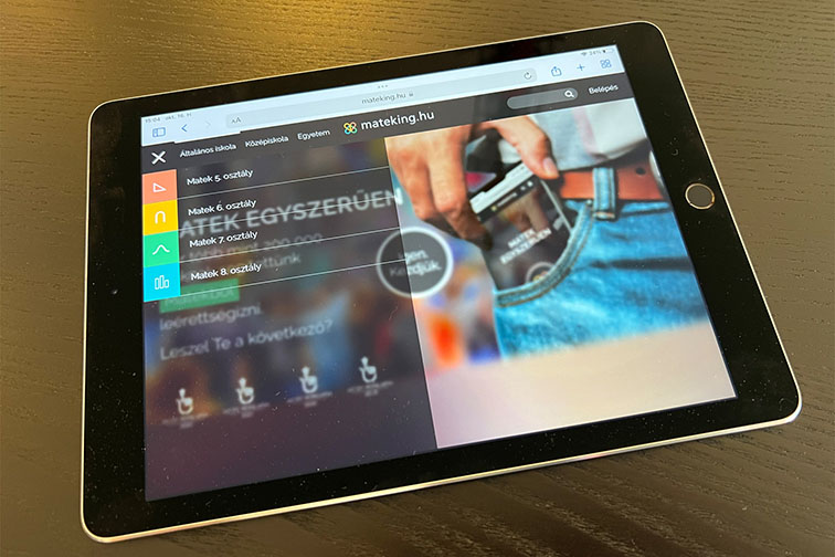 tablet mateking főooldal