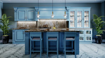 A kék konyhabútor most a legnagyobb design trend - íme, a legszebb árnyalatok