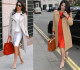 Amal Clooney több outfitjéhez is remekül passzol ez a színes, virágmintás slingback cipő.