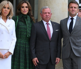 Ránija a ritkán látott francia first lady-t is lepipálta zöld ruhájában: a királyné maga volt a megtestesült tökély