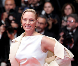 Budapesti edzőteremben villantott izmokat Uma Thurman, a Ponyvaregény és a Kill Bill sztárja - Fotók